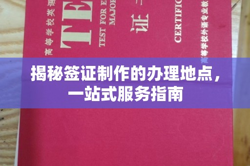 梨树揭秘签证制作的办理地点，一站式服务指南