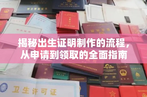 梨树揭秘出生证明制作的流程，从申请到领取的全面指南