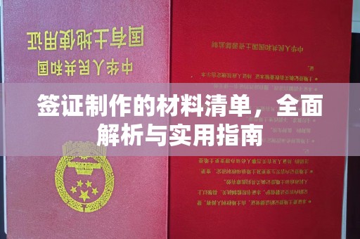 梨树签证制作的材料清单，全面解析与实用指南